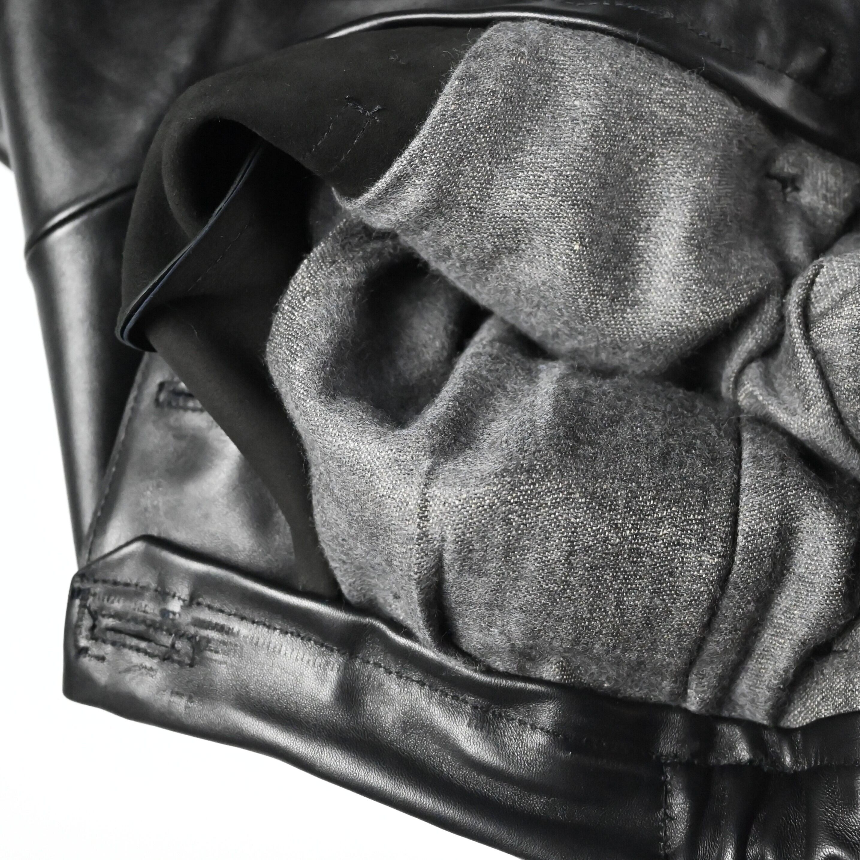 Leh / Leather Coverup Pants | GANKO
