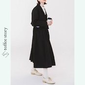 紺の余白と静かな物語サロペット 《W0194》