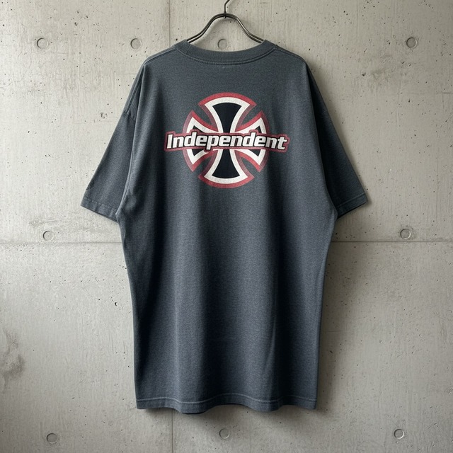 old independent アイアンクロス Tシャツ インディペンデント グレー XL