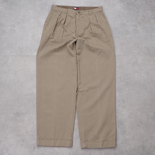 トミーヒルフィガー W32 チノパン 00s ベージュ ストレート 14193