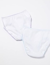 [ガロー] ショーツ2枚組 綿100% 白 リボンレース 130~165 130