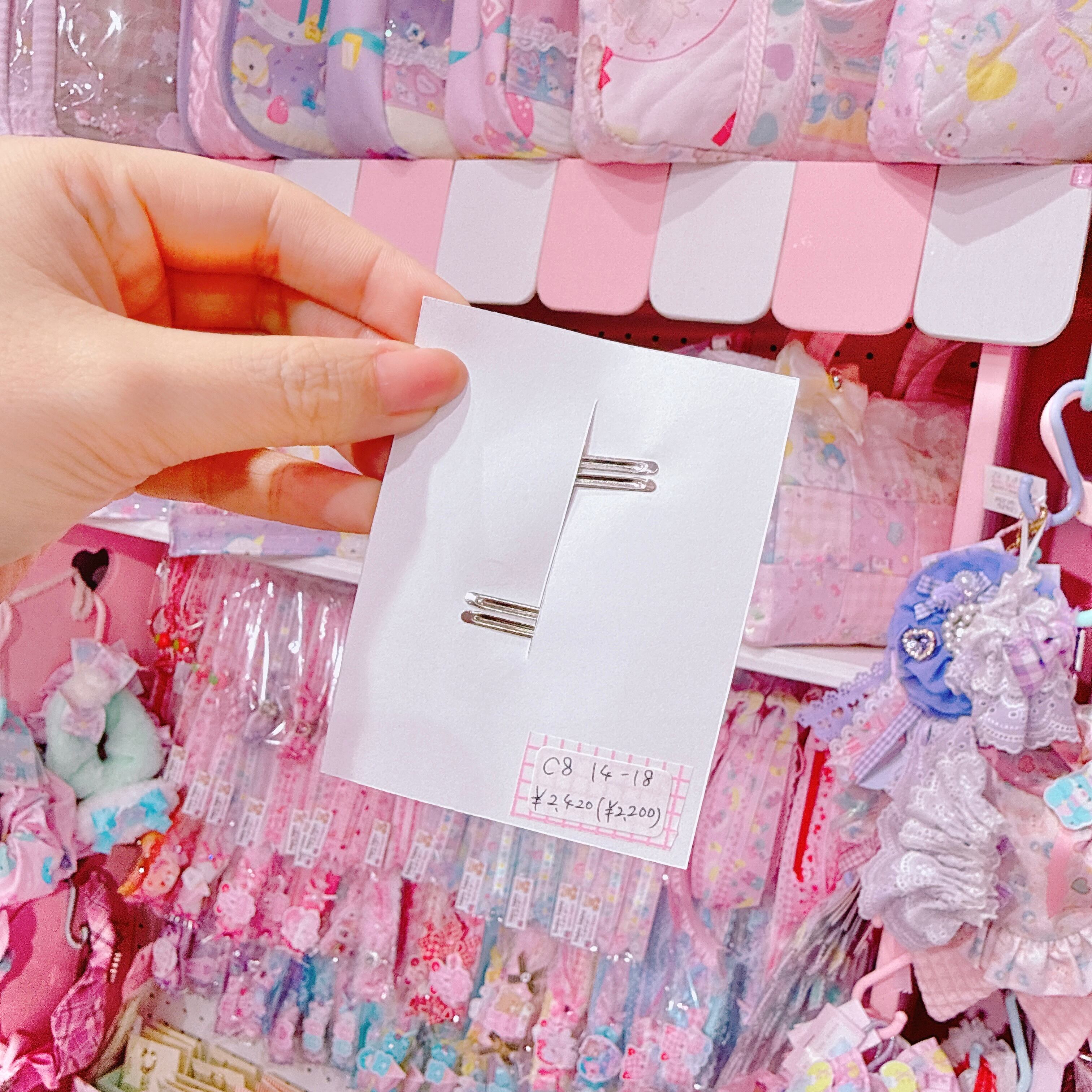 【C8】14-18立体リボンツインヘアクリップ