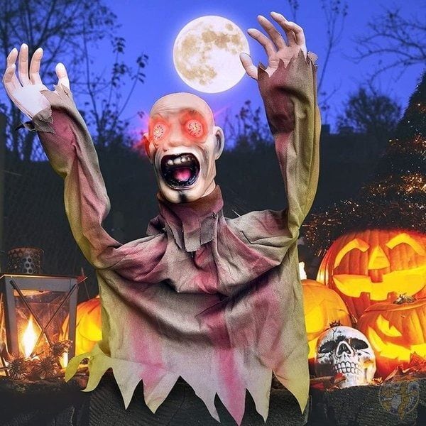 ゾンビ 人形 動く 光る 音が鳴る リアル びっくり ハロウィン