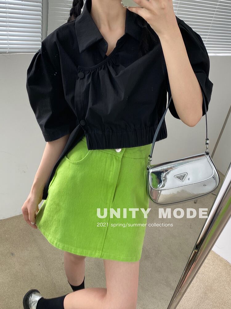 シャツ レディースサマールーズジャケット コットン ストリート 夏物 ビッグFスモールZ韓国39667909351