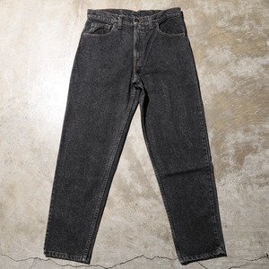 極美品 34×30 Levi’s 550-4858 USA 90年 先染め ブラック デニム パンツ リーバイス
