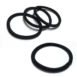 【H103】ヘアゴム　ブラック　４ｍｍ　10本