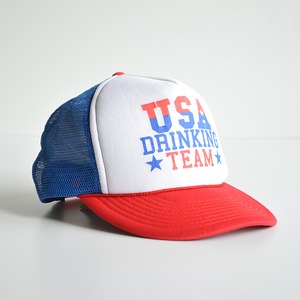 90s COBRA USA DRINKING TEAM トリコロール メッシュキャップ