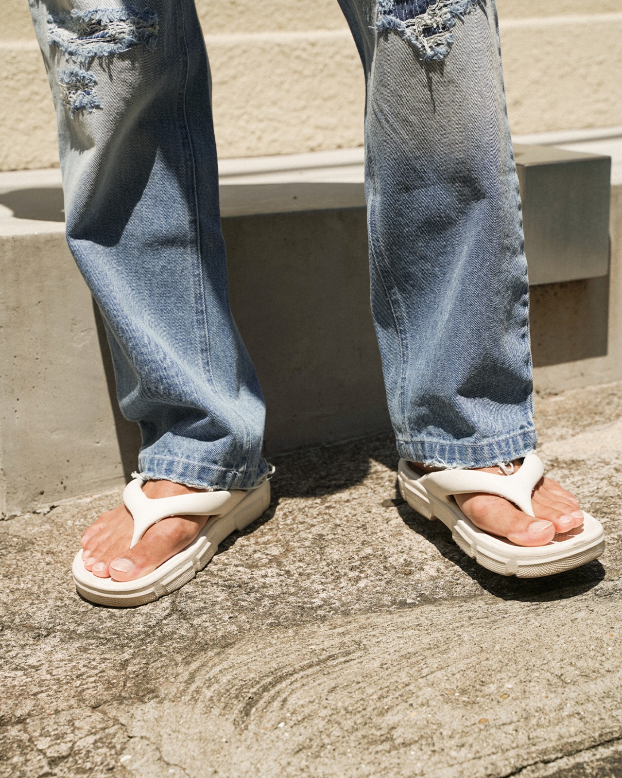 【#Re:room】VINTAGE REPAIR STRAIGHT DENIM PANTS［REP301］