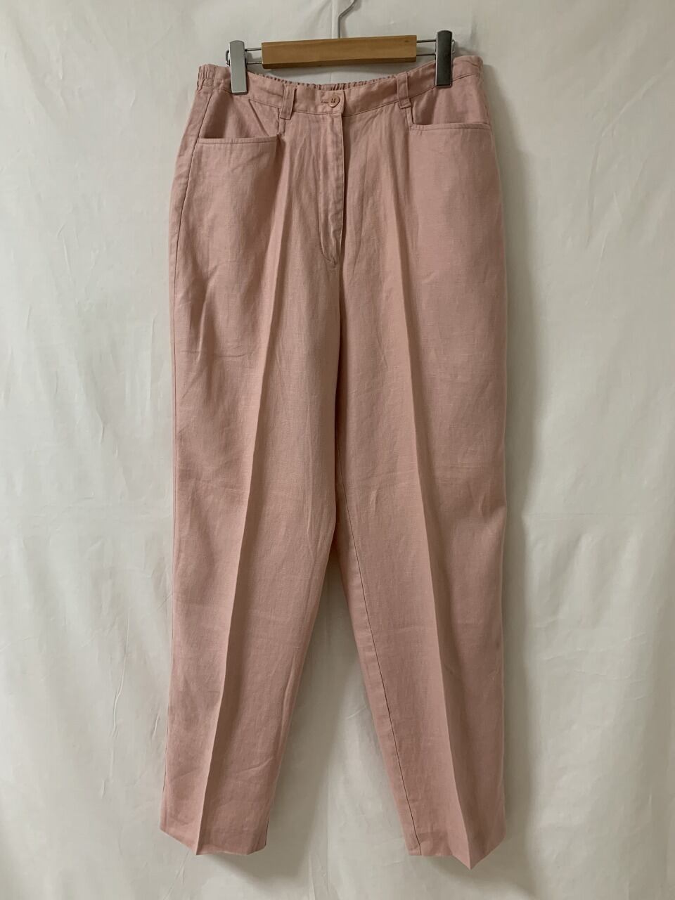 1990's Linen Wide Tapered Slacks