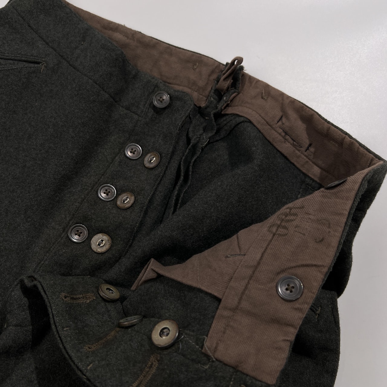 希少 レア フランス製 MARC LE BIHAN マークルビアン マルクルビアン ミリタリー ウール パンツ サイズ 3 /タグ付き/未使用品