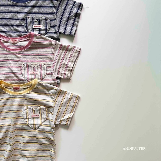 【即納】ANDBUTTER/cookie heart T(pink/M)