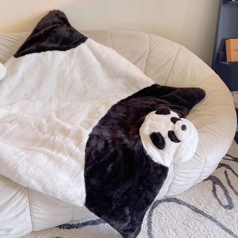 【BLANKET】パンダ形フワフワブランケット