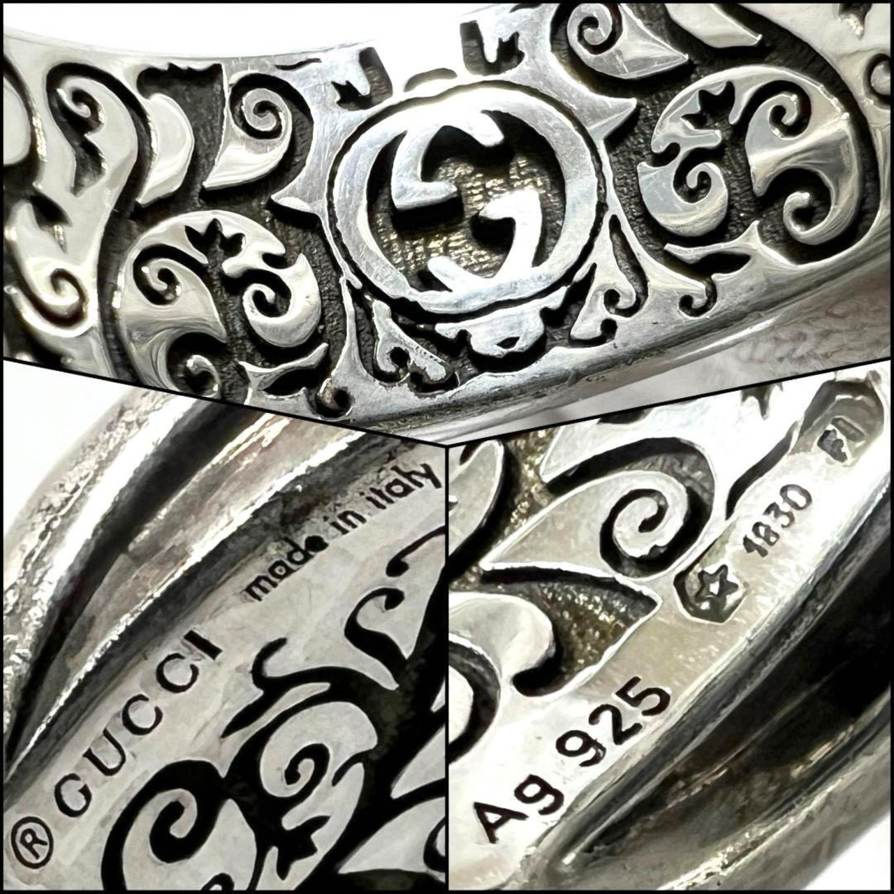 17号・希少】グッチ GUCCI メンズ タイガーヘッド ガーデン リング  