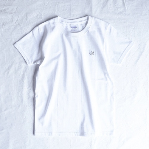 LCR オリジナルTシャツ(logo刺繍・white)