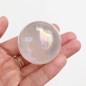 Aura Rose Quartz Sphere 7