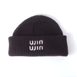 win win -MAN IN THE MIRROR- Cable beanie【ケーブルビーニー　プラム】