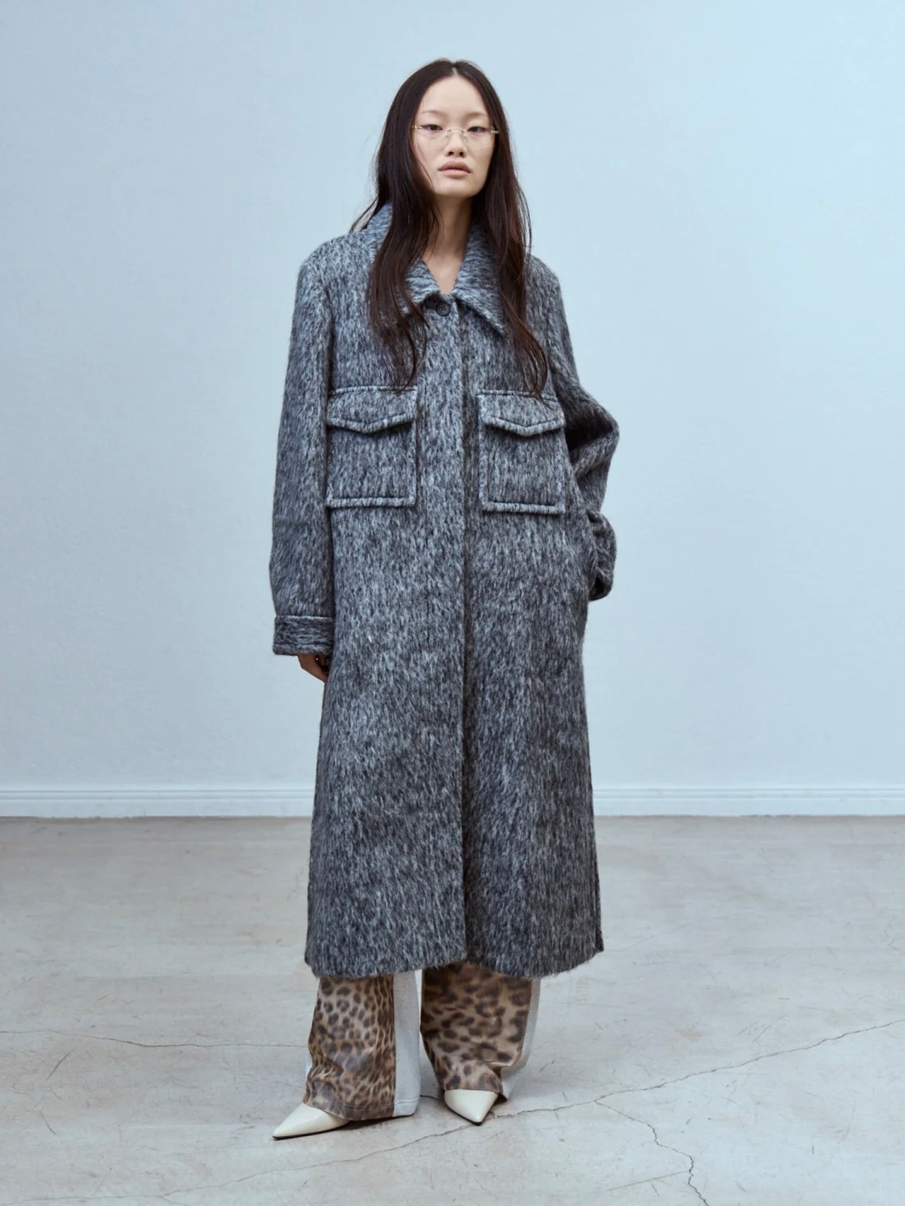 【26AW | WOMEN】THINGS THAT MATTER シングスザットマター / コート / DOUBLE CHEST POCKET SHAGGY LONG COAT 0586TM0619P - 2