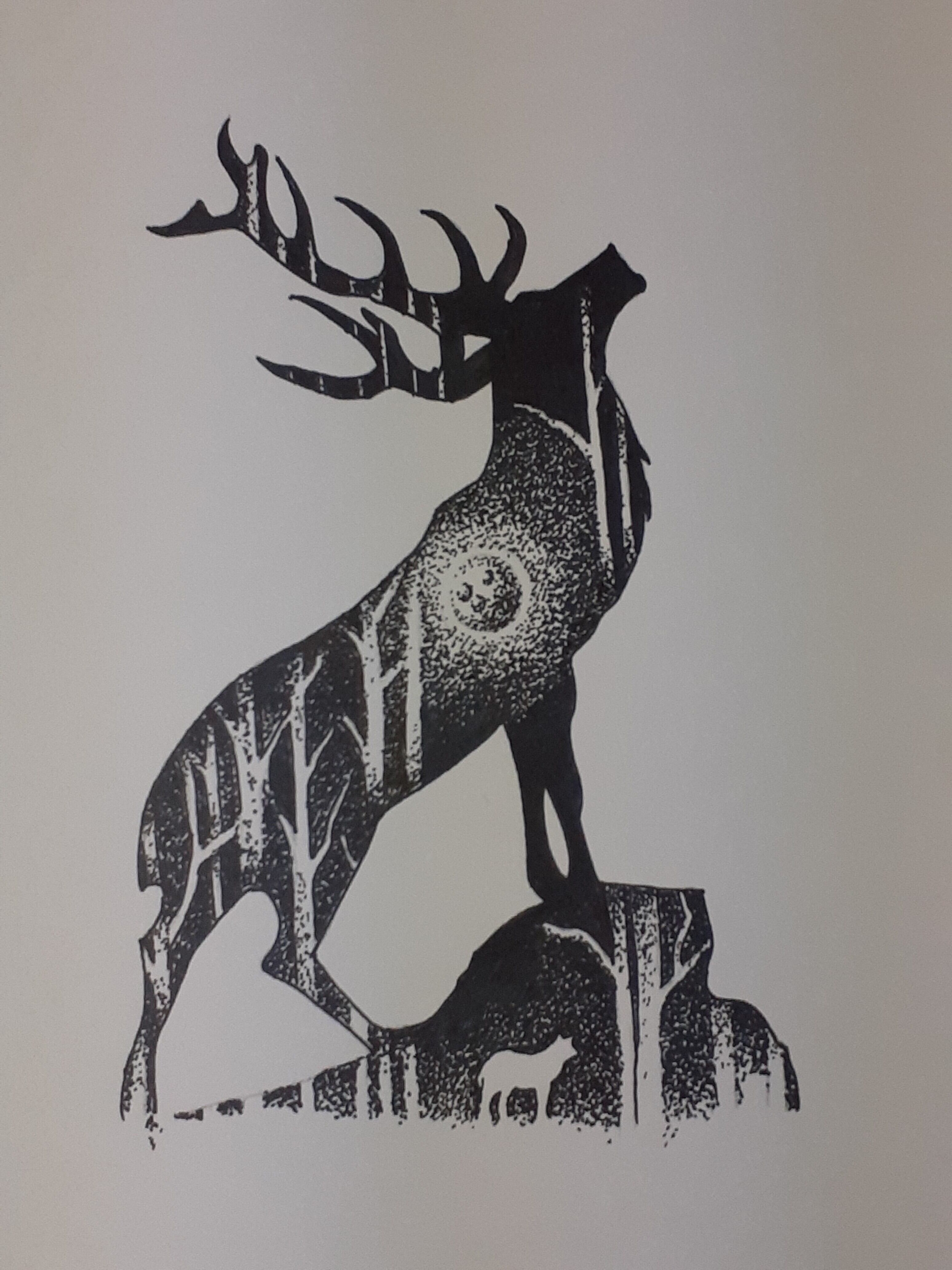 点描画アート トナカイとWolf | 工房 和み