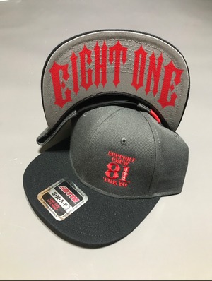 SUPPORT CAP "EIGHT ONE" CHARCOAL/BLACK