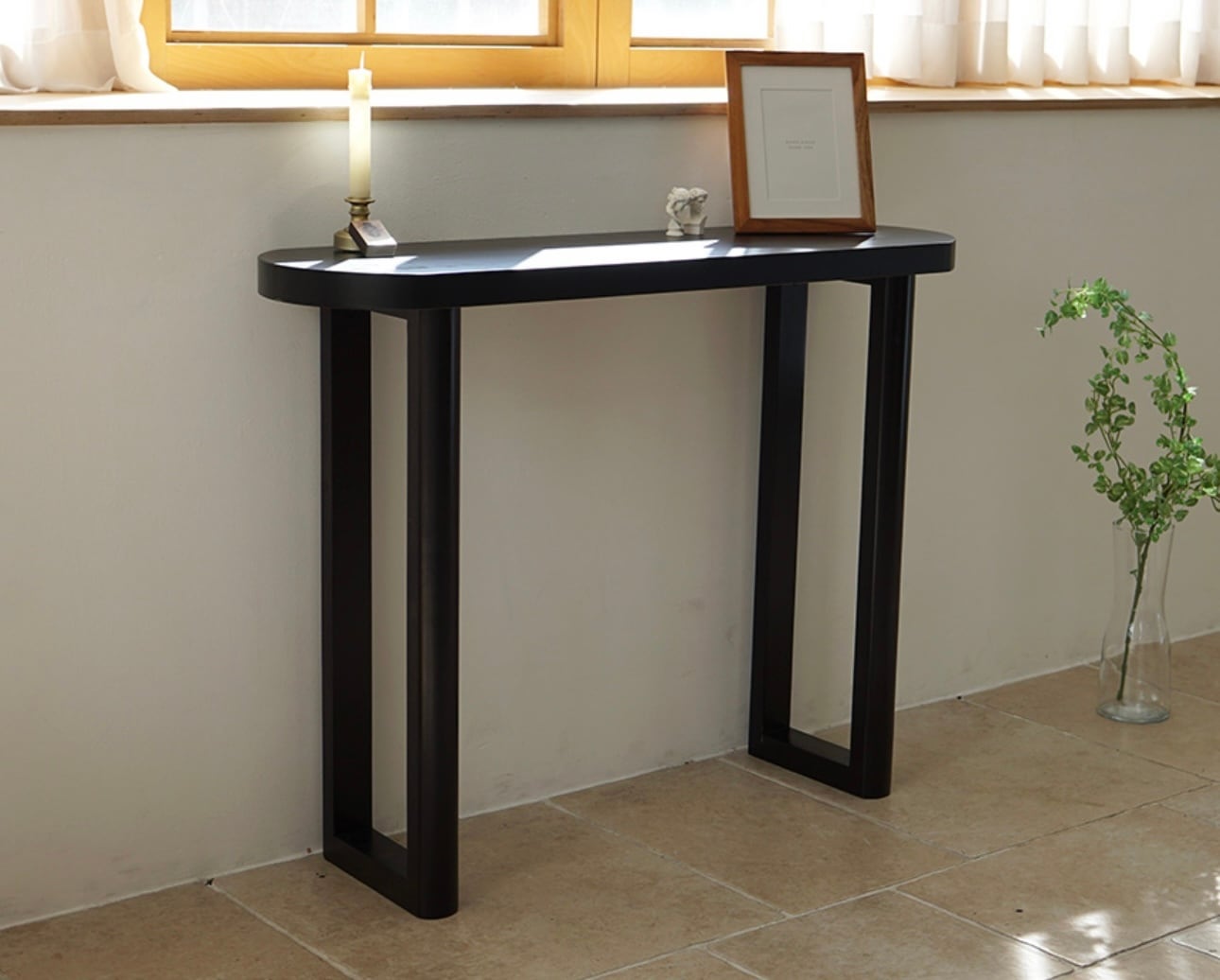 half moon console table 4colors / ハーフムーン コンソール スリム