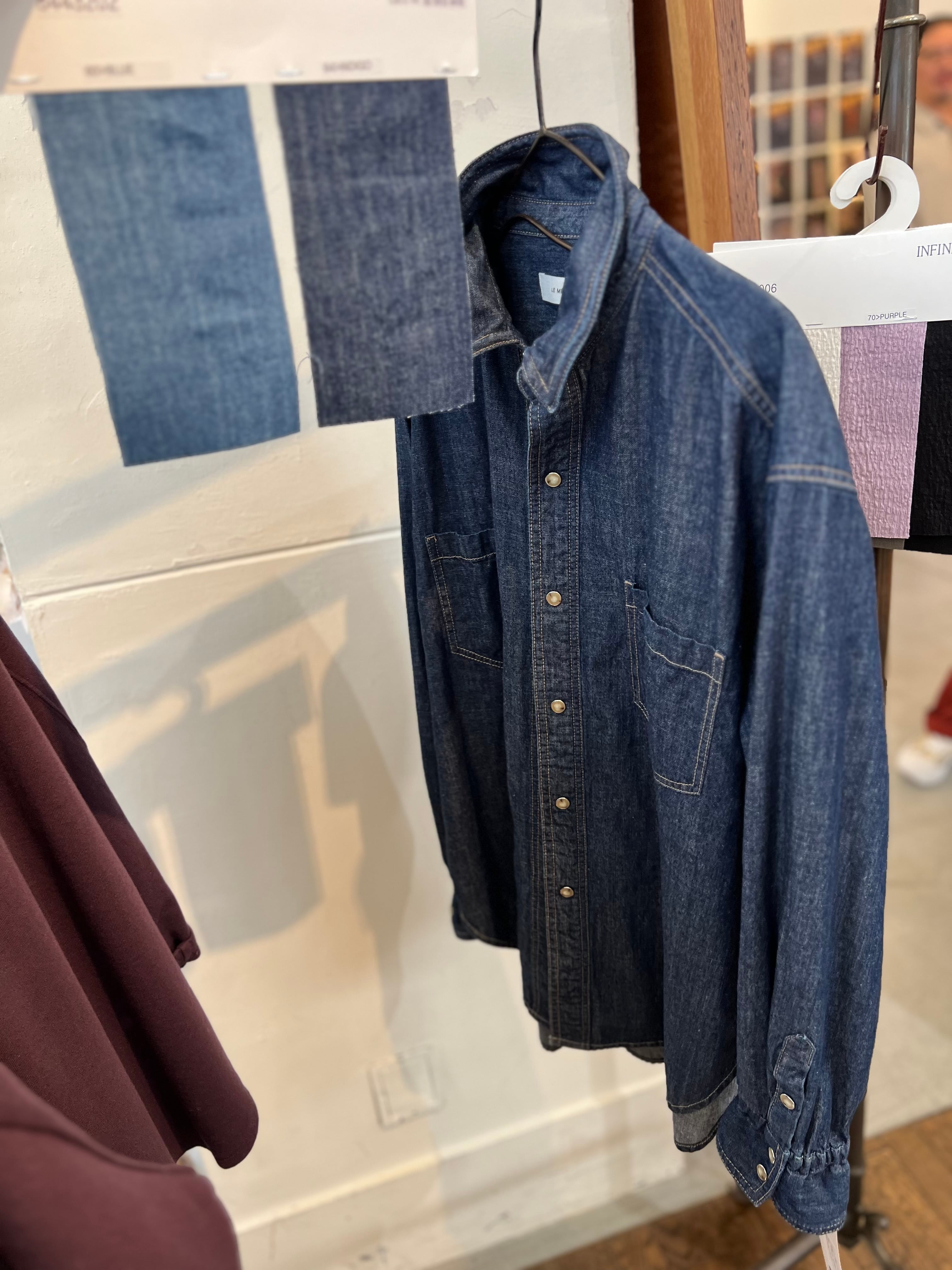 予約【LEMELANGE】オーバーdenimシャツ