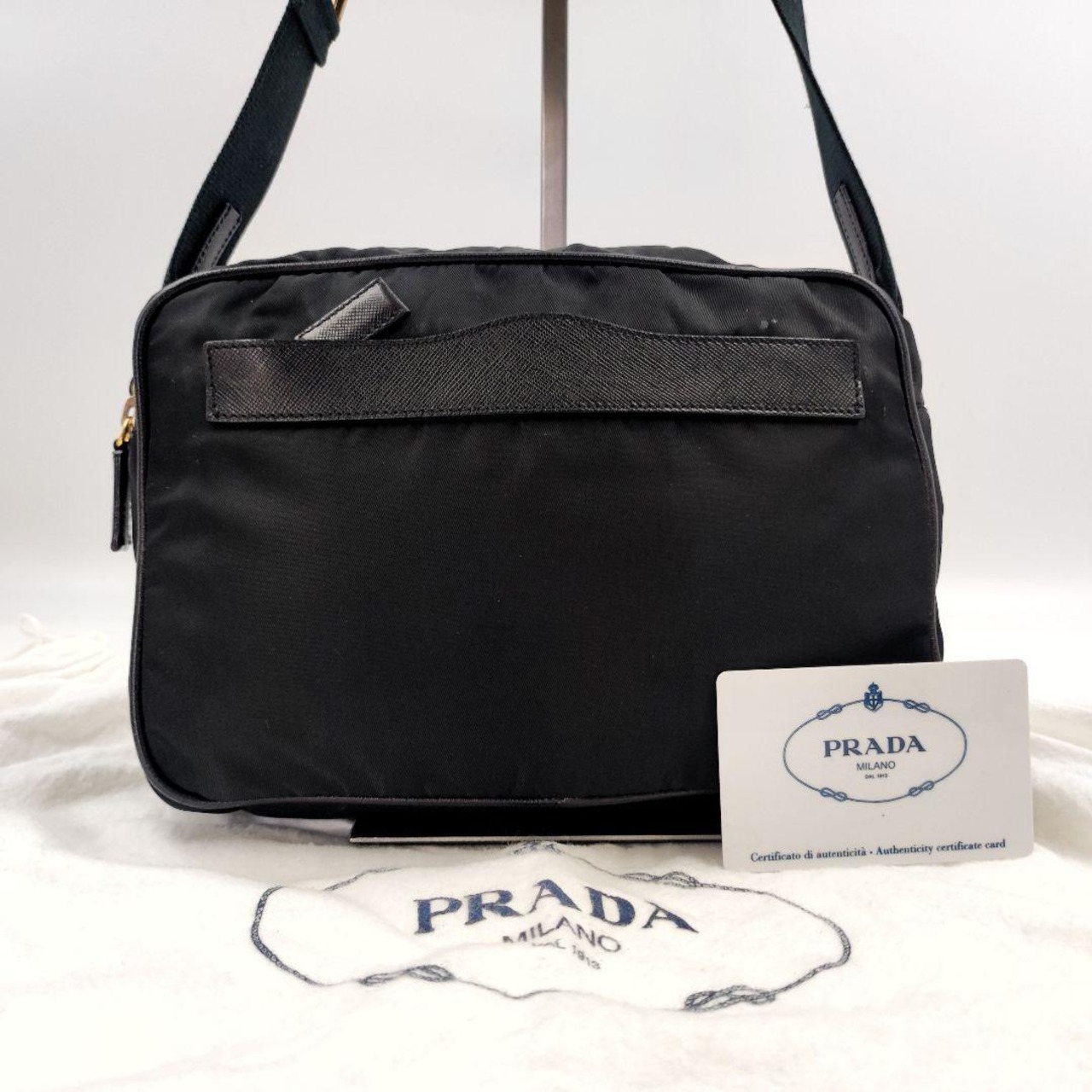 極美品□プラダ 1029 ゴールド金具 ショルダーバッグ カメラバッグ  