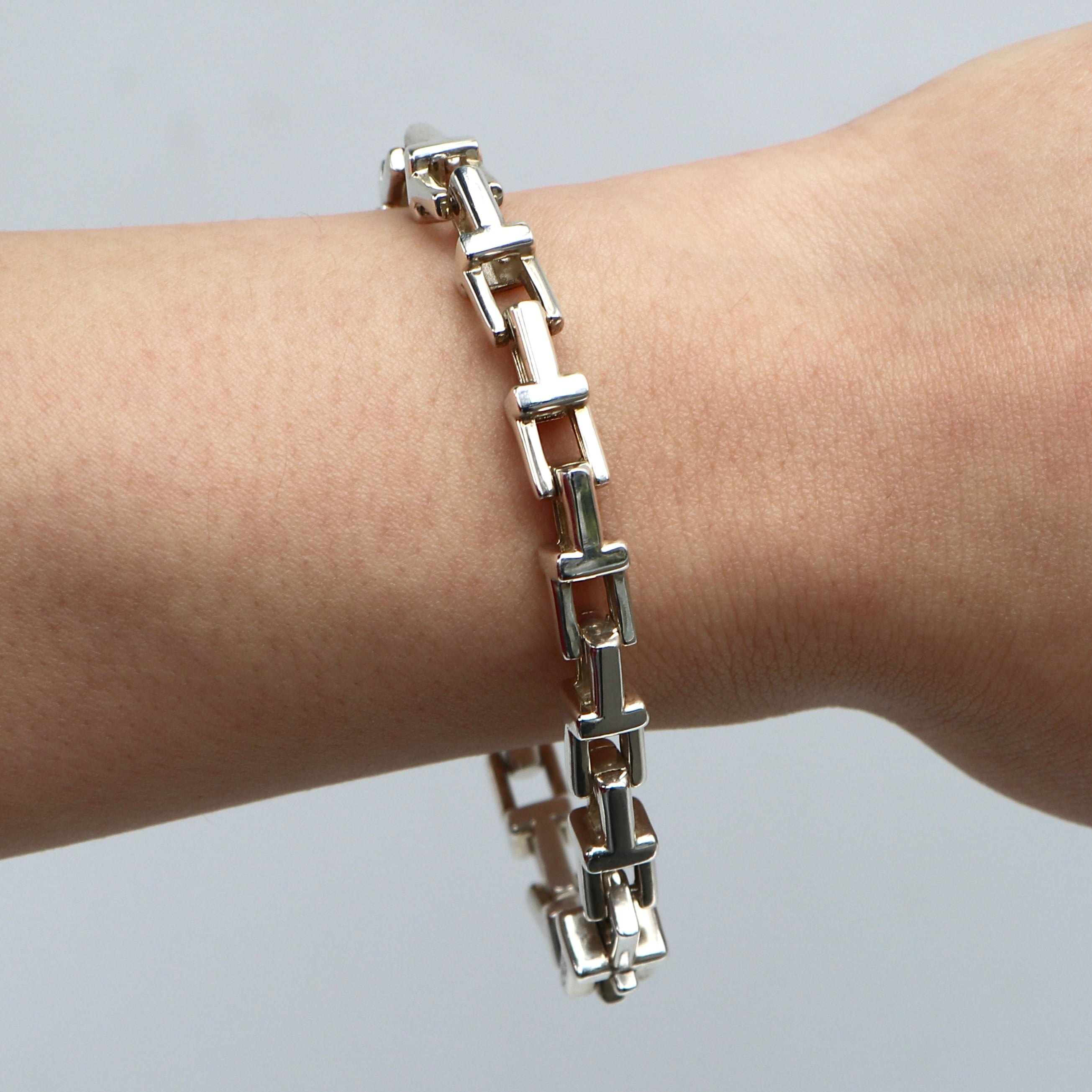 Tiffany&Co. Tナロー チェーン ブレスレット シルバー925 ティファニー  