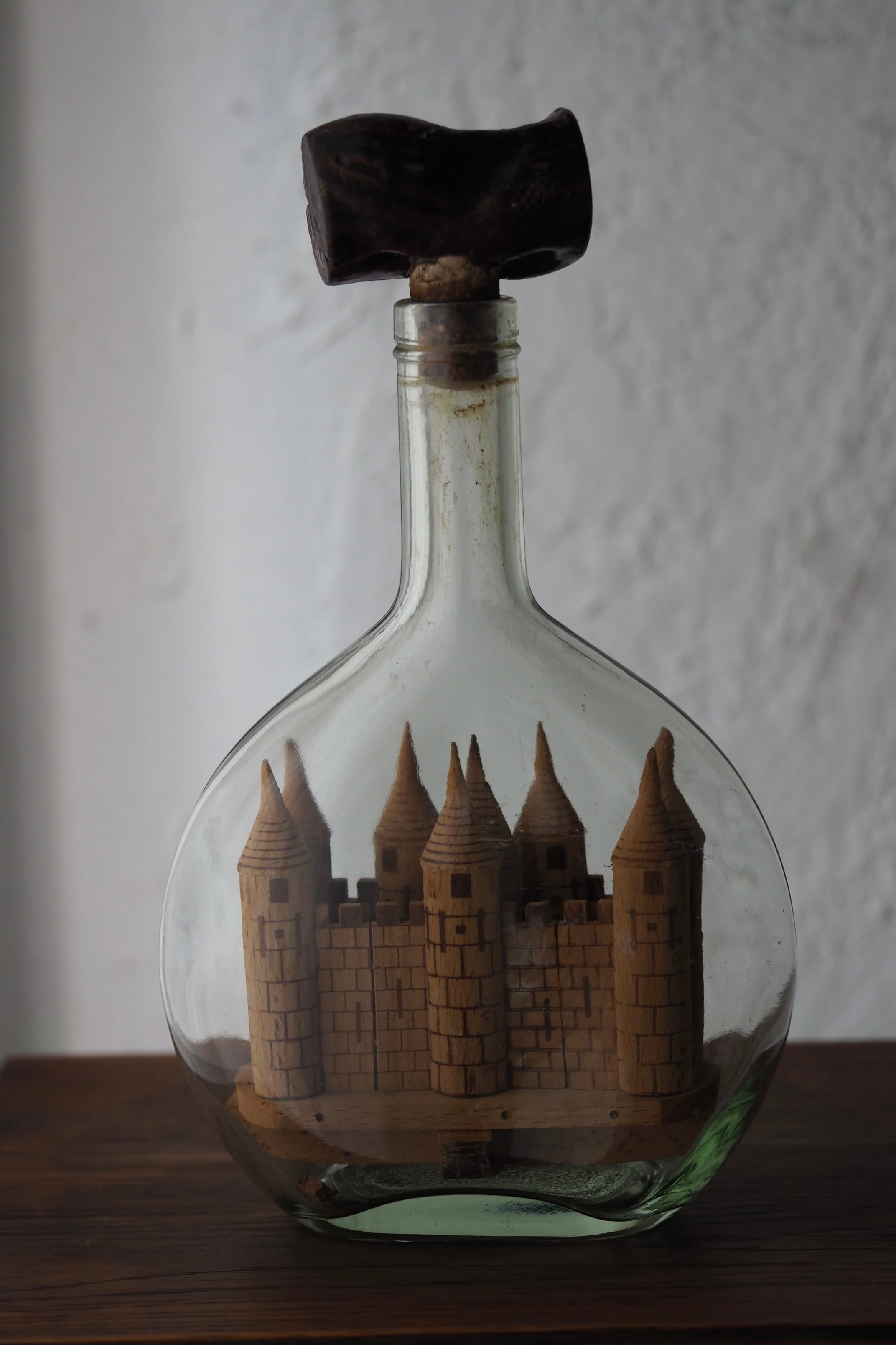 オブジェ ボトルの中のお城-vintage bottle objet | アンティーク