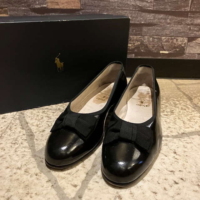 RALPH LAUREN ENAMEL OPERA PUMPS