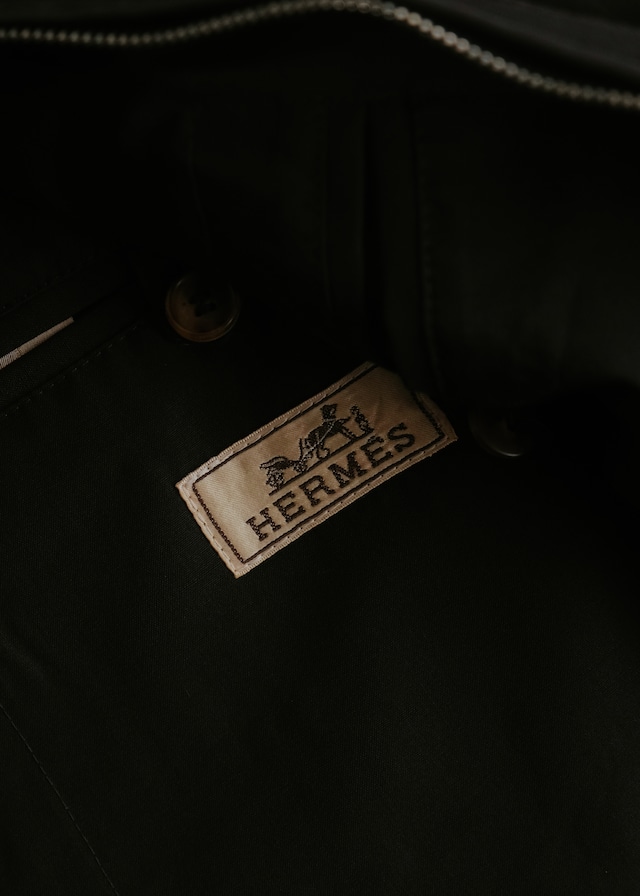 10's- HERMÈS wool gabardine drizzler type jacket