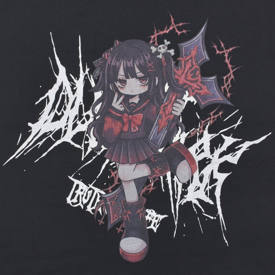 9/2 完売BLACK再入荷！】新作☆パンクセーラーGIRLダメージTシャツ
