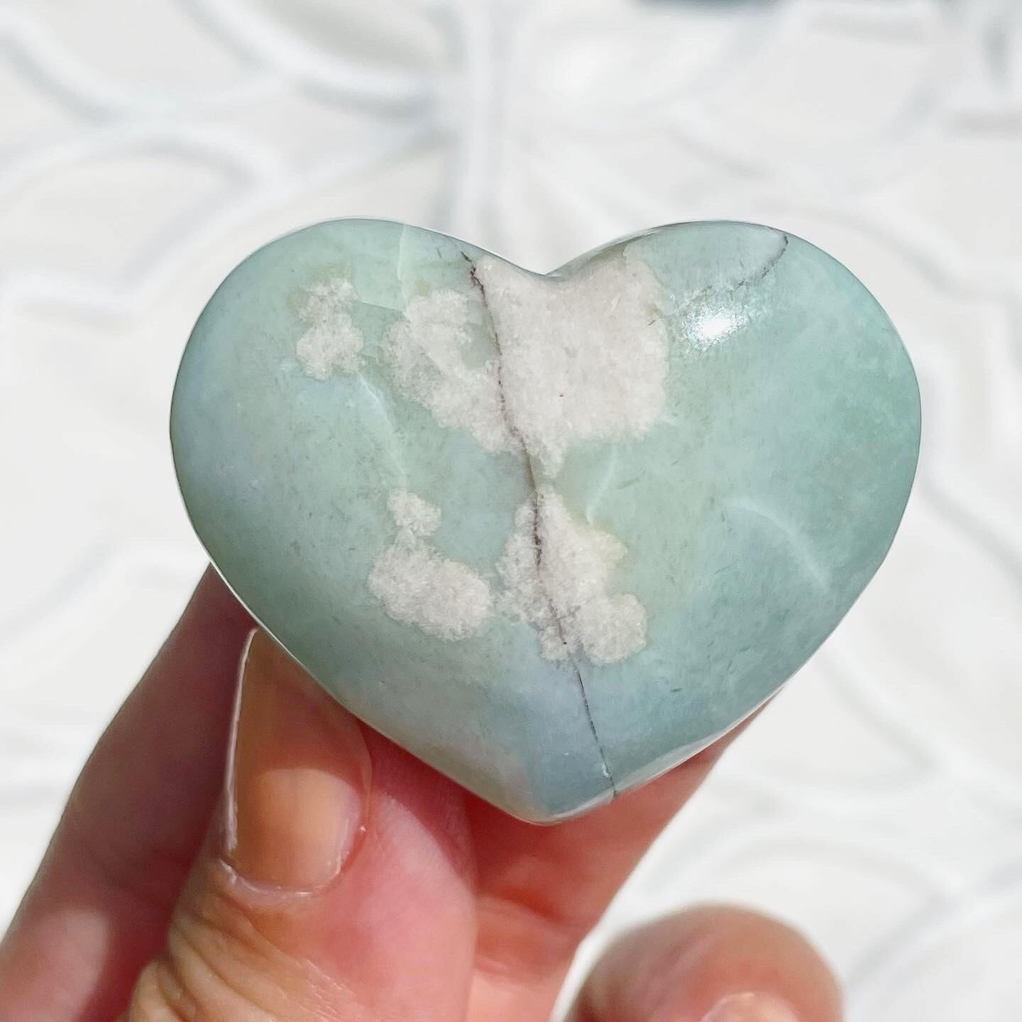 Flower Agate Heart 4