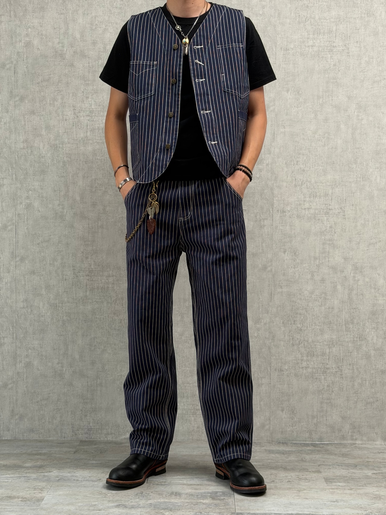 Classic Wabash Stripe Straight Pants