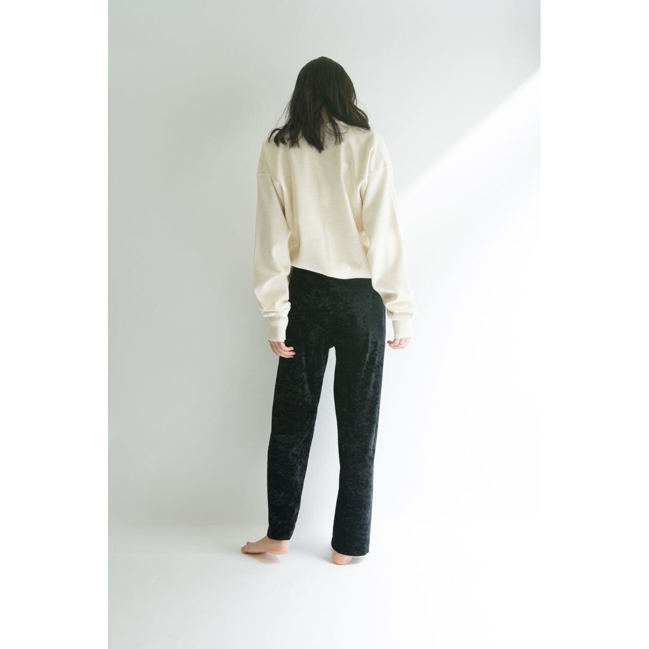 【ISSEY MIYAKE】 relax straight pants （イッセイミヤケ リラックスストレートパンツ）1b