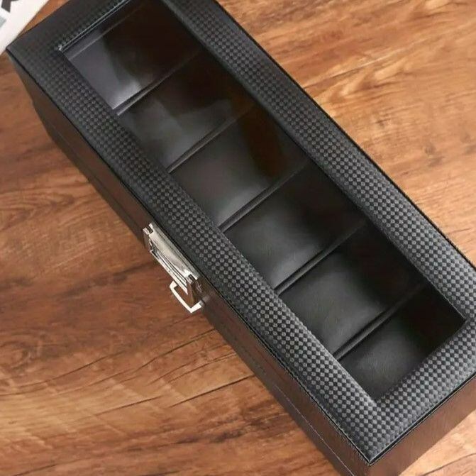 収納ボックス 腕時計 6スロット 引き出し 付き ジュエリーケース PU