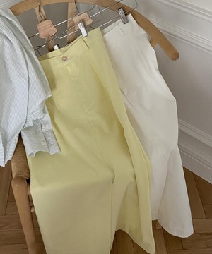 《即納商品》forest cotton skirt (ivory / yellow)