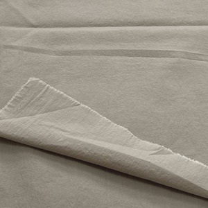 TB856◆2ｍ◆SM◆ナイロン100％ワッシャー撥水加工生地★ライトグレー