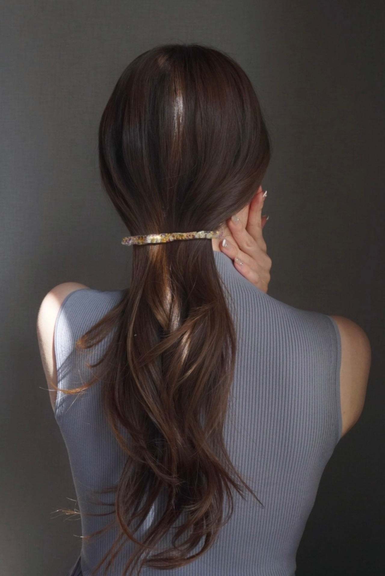 ロングフラワーバレッタ③