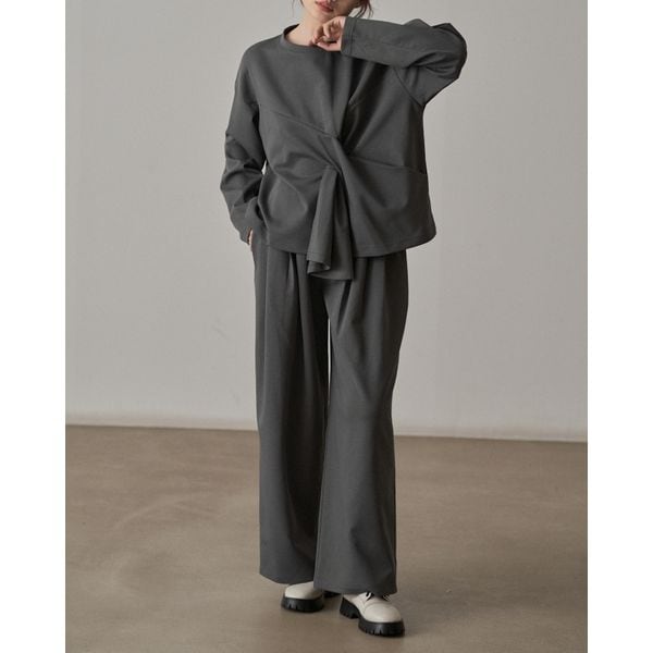 front twist cutsew + easy pants 100868