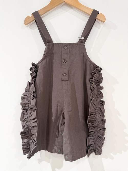 kids:ocean&ground・LaStella /サイドフリルサロペット　80.90㎝