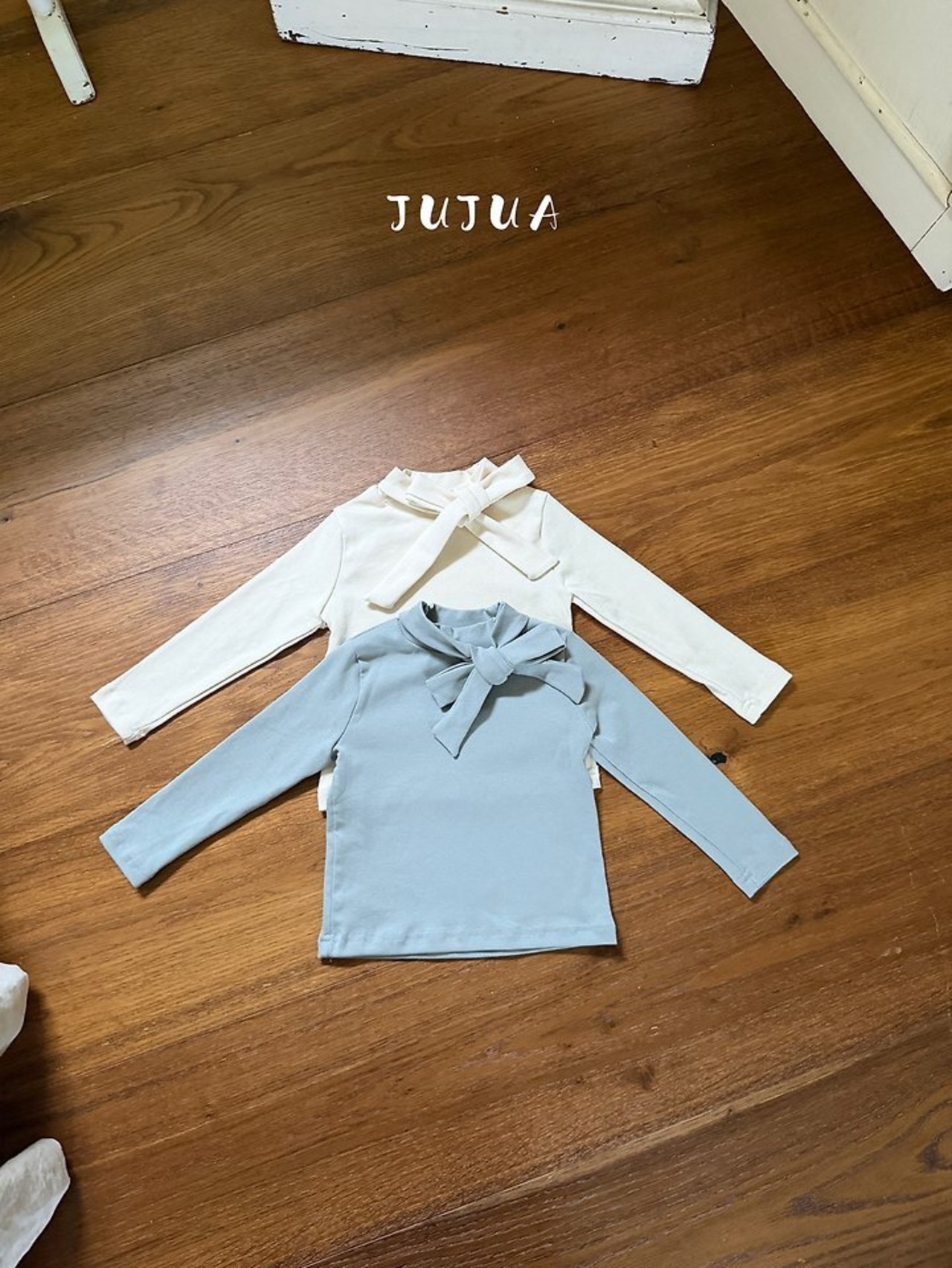 韓国子供服 / JUJUA / 26Autumn / タイリボン Tシャツ / 秋服 *XS~XL*