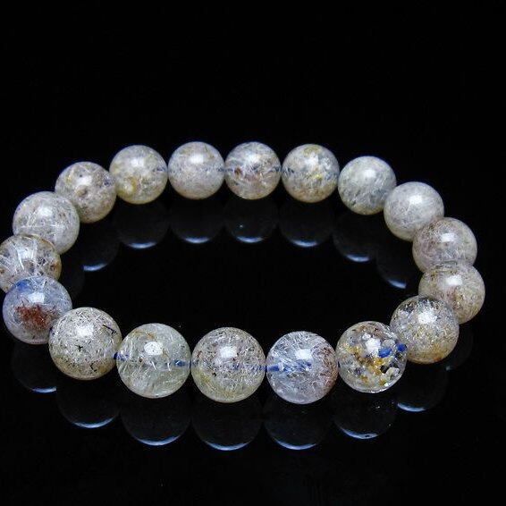 ホワイトガーデンファントムクォーツ ブレスレット 11mm 一点物 メール便可 [M便 1/10] 111-42511