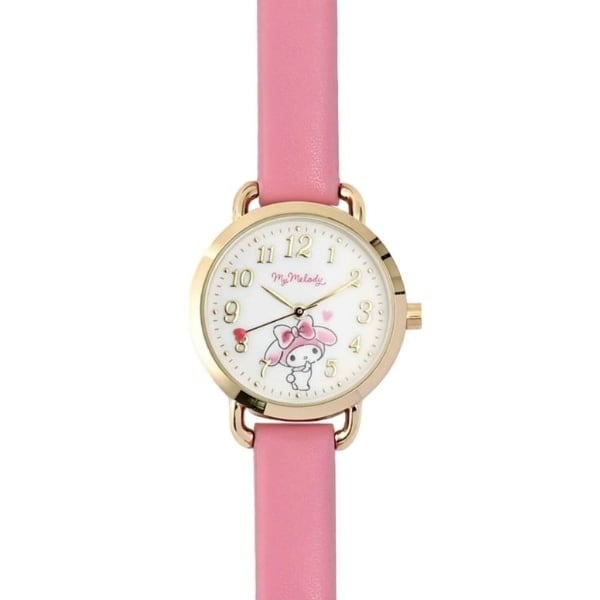 Field work フィールドワーク サンリオ キャラクターウォッチ ハート針 マイメロディ ダークピンク キッズ腕時計 SNR001-4
