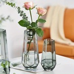 ガラス花瓶 おしゃれ フラワーベース花器 インテリア フラワーアレンジメント 花束 ブーケ 一輪挿し 投げ入れ 色付き 色ガラス 雑貨