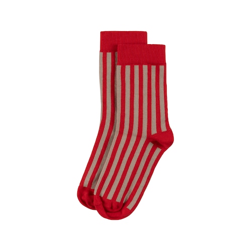 《MINGO. 2024SS》Socks / Stripe Cherry Mushroom