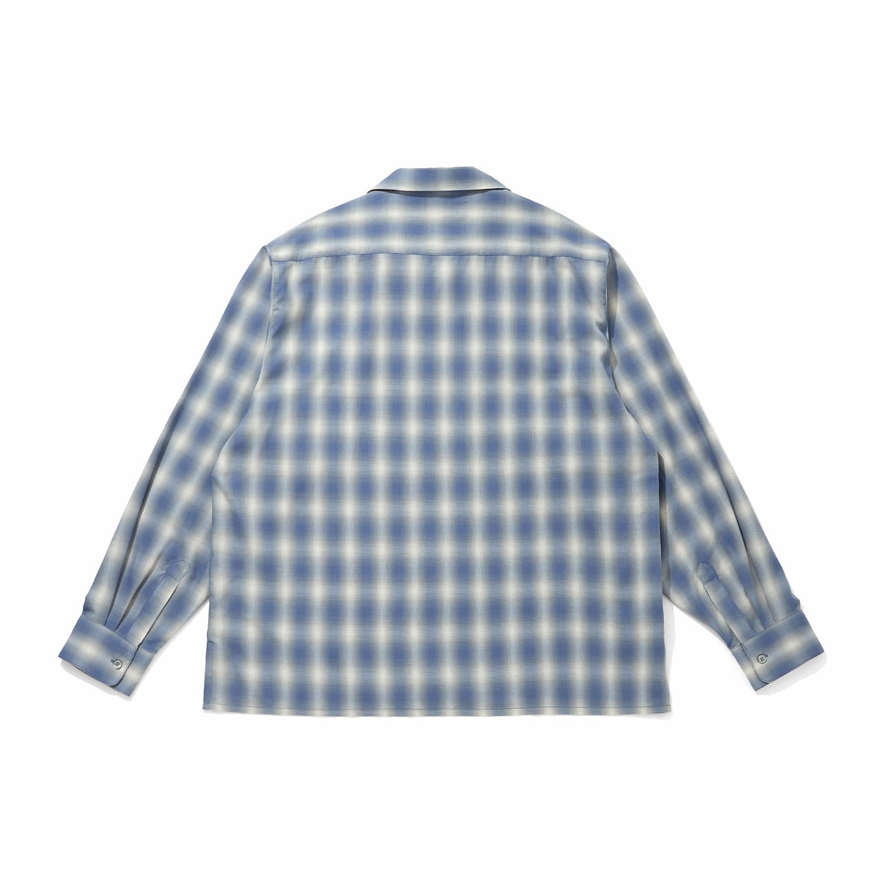 Hideandseek check shirt シャツ 新品 ブルー Mサイズ 今時期に着たい 