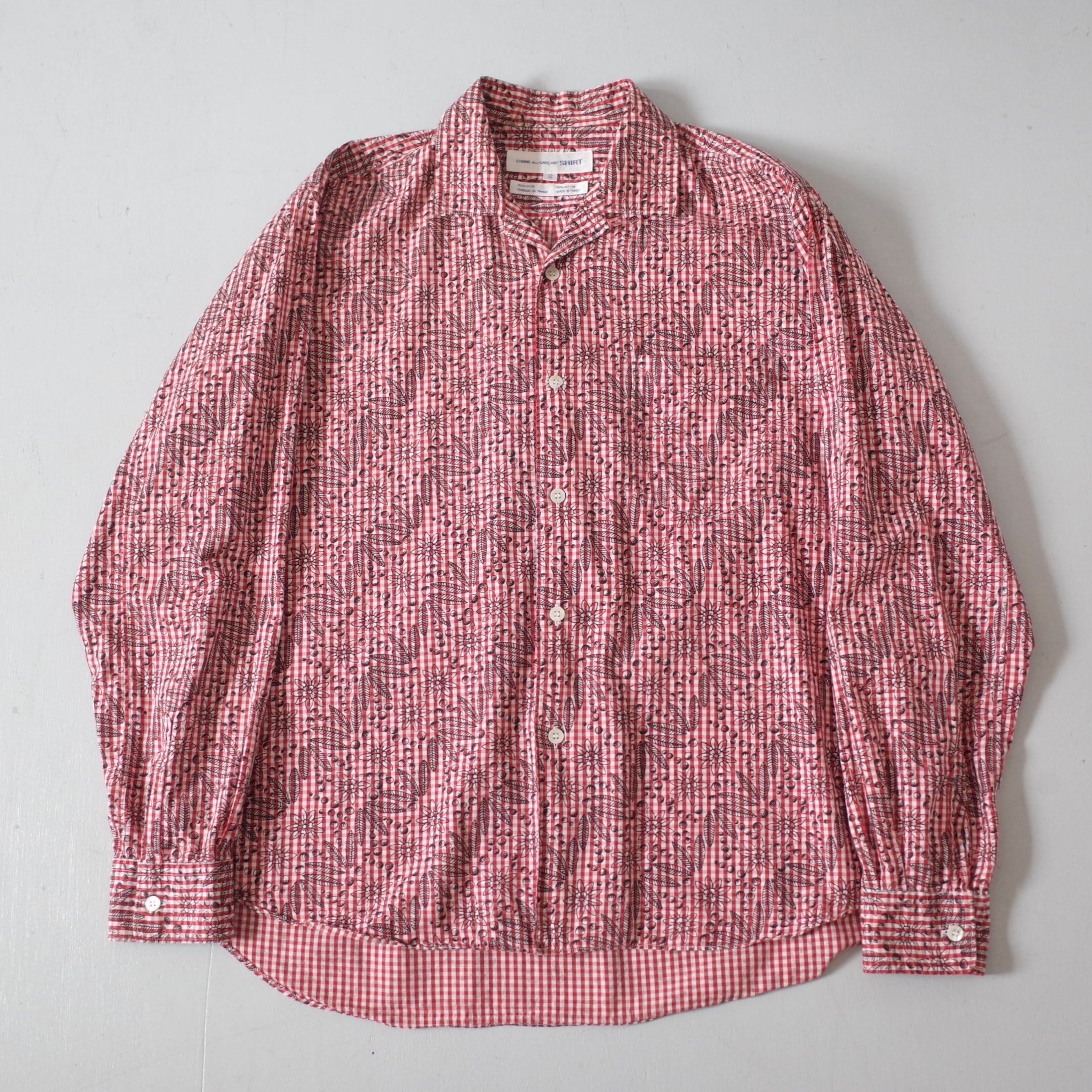 VINTAGE】 60's~70's Ombre Stripe Open Collar Shirt l/s | FINCH