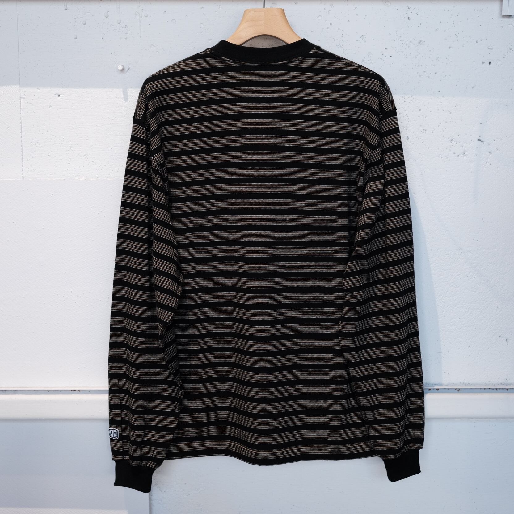 ENDS and MEANS＜エンズアンドミーンズ＞Horizontal Striped L/S Tee