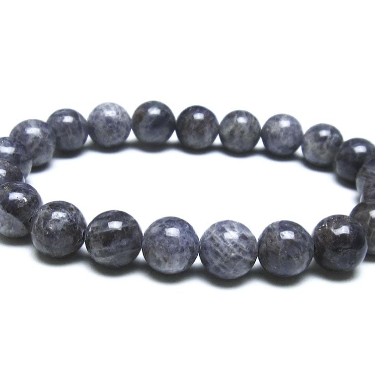 アイオライト ブレスレット 10mm 一点物 メール便可 111-38685