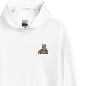 「雅桜の美猫」 長袖パーカー/ "Elegant Sakura's Beautiful Cat" Long Sleeve Hoodie